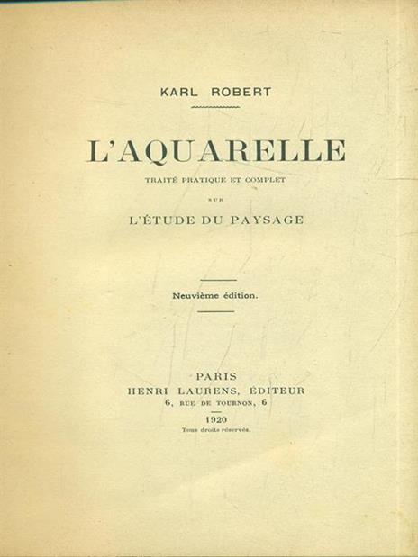 L' aquarelle - Karl Robert - 3