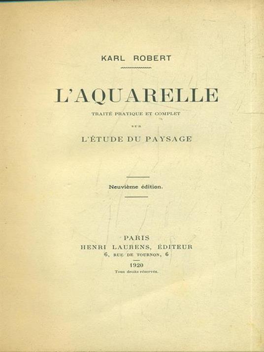 L' aquarelle - Karl Robert - 3