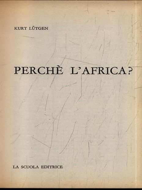 Perchè l'Africa? - rosso - Kurt Lutgen - copertina