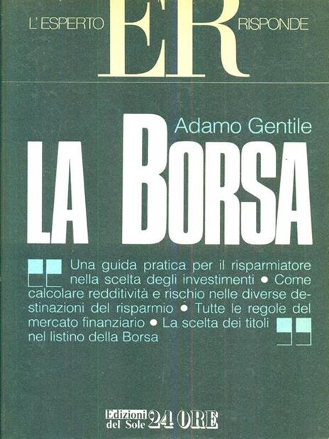 La borsa - Adamo Gentile - copertina