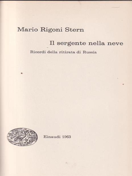 Il sergente nella neve - Mario Rigoni Stern - 2
