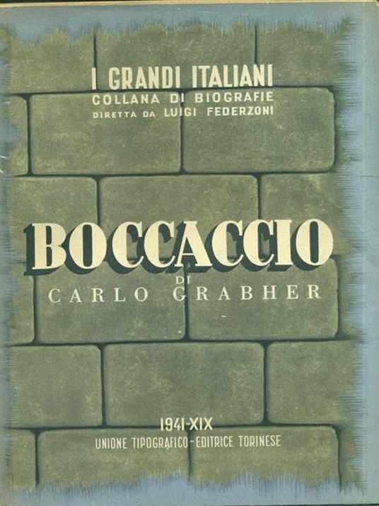 Boccaccio - Carlo Grabher - copertina