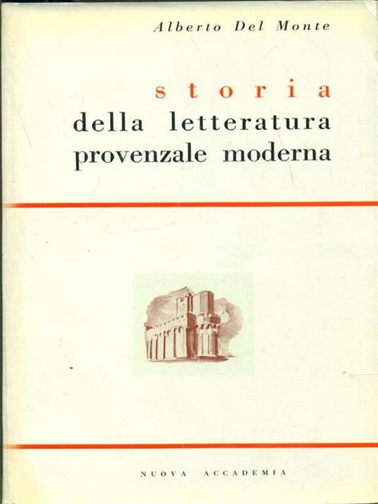 Storia della letteratura provenzale moderna - Alberto Del Monte - copertina