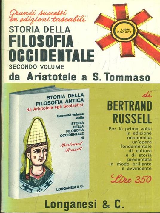 Storia della filosofia occidentale vol. 2: Da Aristotele a S. Tommaso - Bertrand Russell - copertina