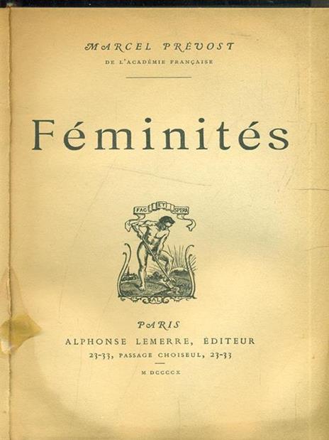 Feminites - Marcel Prévost - 3