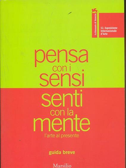 Pensa con i sensi senti con la mente - copertina