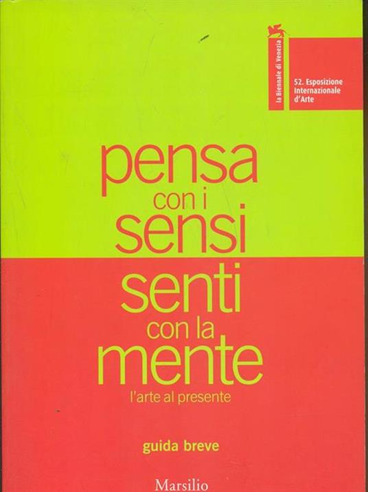 Pensa con i sensi senti con la mente - copertina