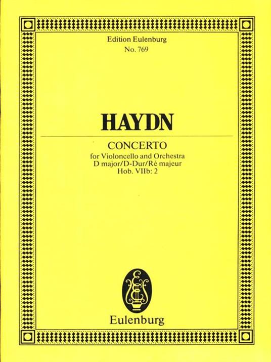 Concerto for Violoncello and Orchestra - J. Haydn - copertina