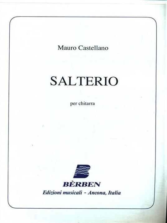 Salterio - Mauro Castellano - copertina