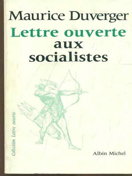 Lettre ouverte aux socialistes - Maurice Duverger - copertina