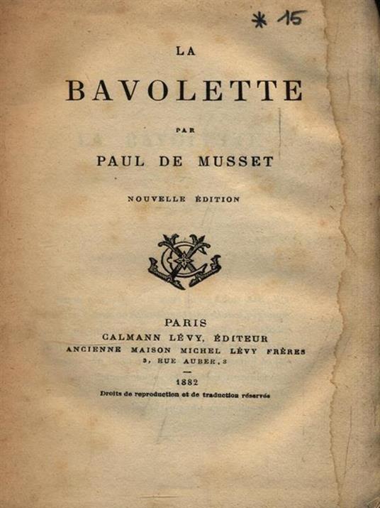La bavolette - Paul de Musset - 2