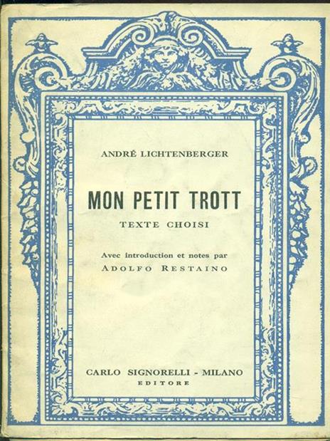 Mon petit trott - André Lichtenberger - copertina