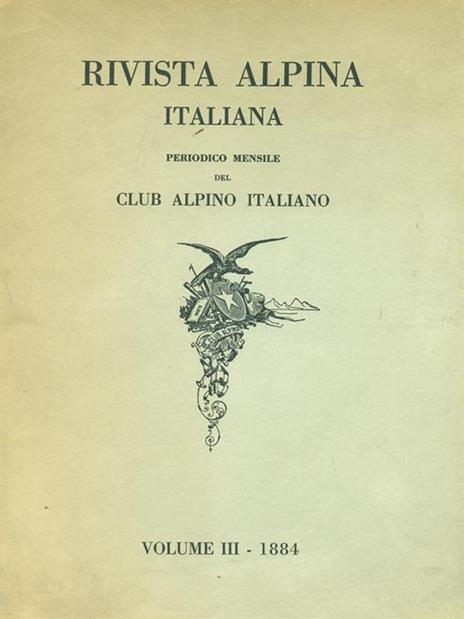 Rivista alpina italiana vol.3/1884 - copertina