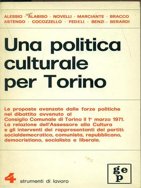Una politica culturale per Torino - 4