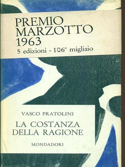 La costanza della ragione - Vasco Pratolini - copertina