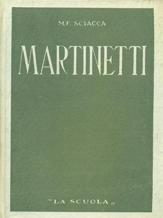 Martinetti - Michele F. Sciacca - copertina
