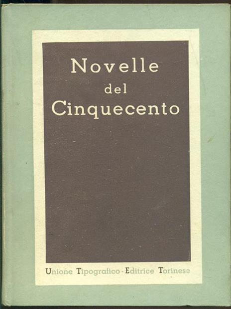 Novelle del Cinquecento - Giuseppe Fatini - copertina