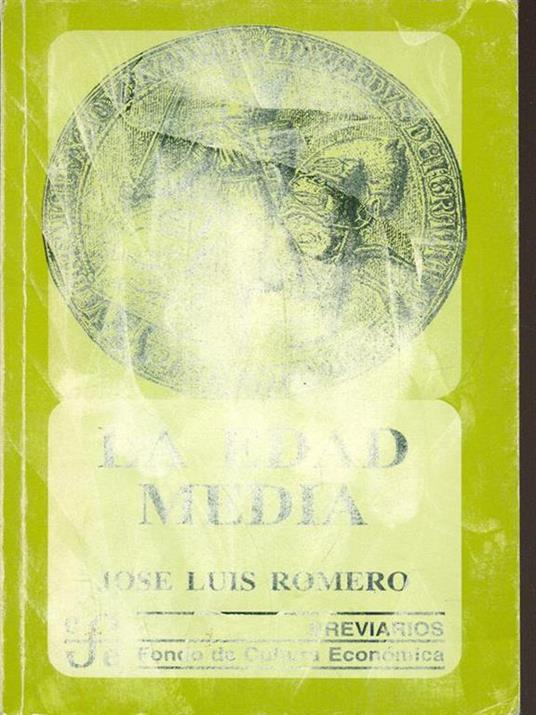 La Edad Media - Luis José Romero - copertina