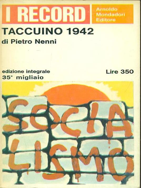 Taccuino 1942 - Pietro Nenni - copertina