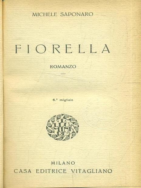 Fiorella - Michele Saponaro - copertina