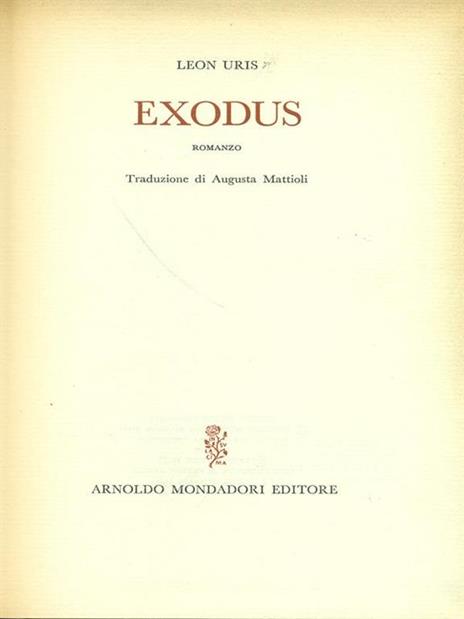 Exodus - Leon M. Uris - 2