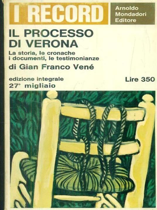 Il processo di Verona - Gian Franco Venè - copertina