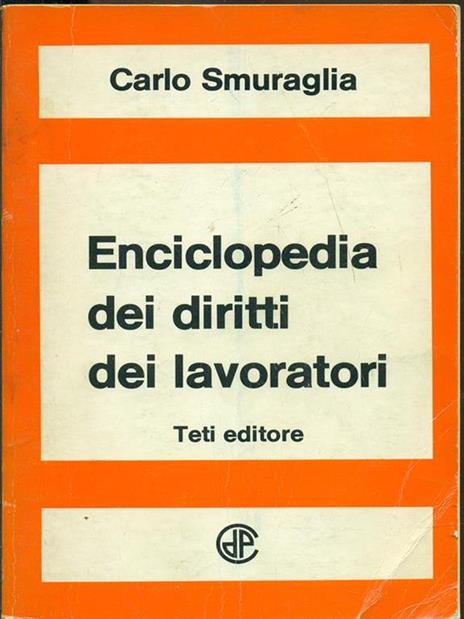 Enciclopedia dei diritti dei lavoratori - Carlo Smuraglia - copertina