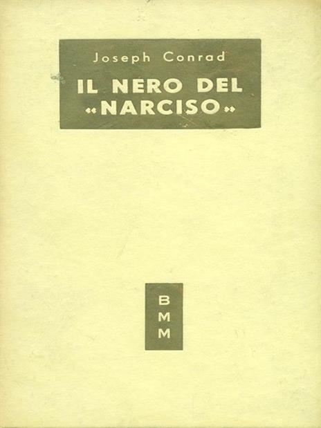 Il nero del \narciso\"" - Joseph Conrad - copertina