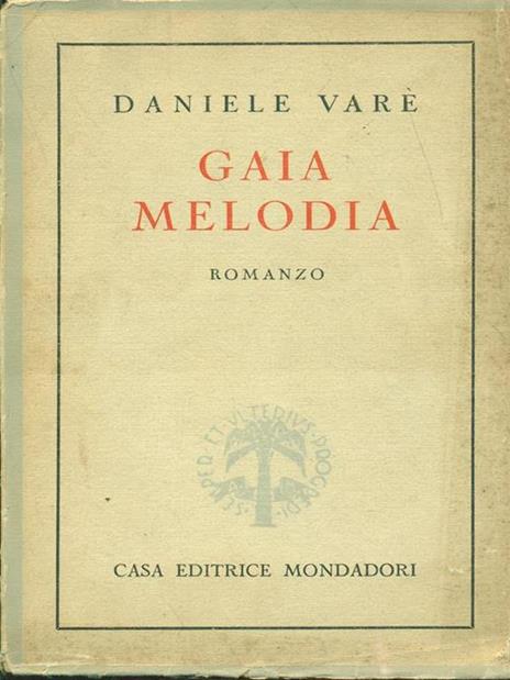 Gaia melodia - Daniele Varé - copertina