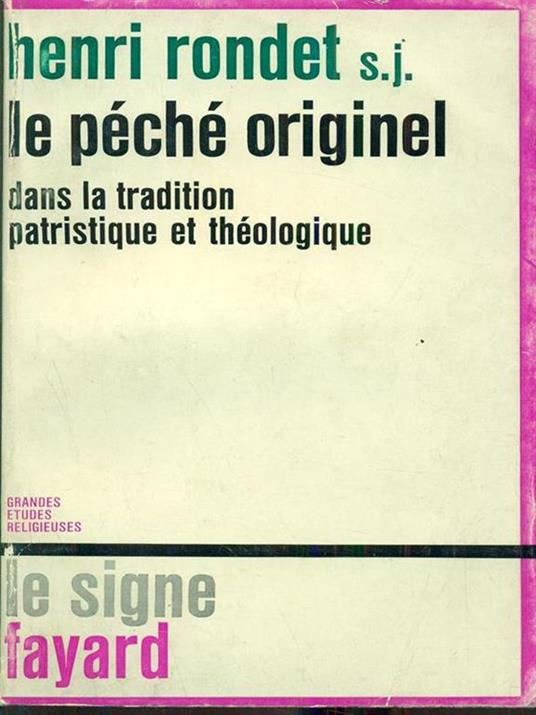 Le peché originel - Henri Rondet - 3