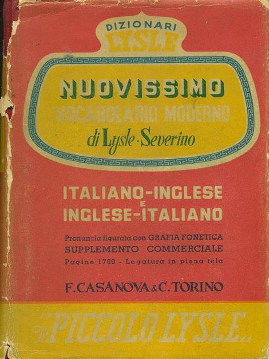 Nuovissimo vocabolario moderno - Lysle,Severino - 8