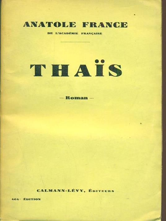 Thais - Anatole France - copertina
