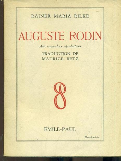 Auguste Rodin - Rainer M. Rilke - copertina