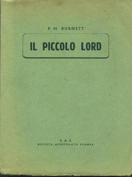 Il piccolo Lord - Frances H. Burnett - 7