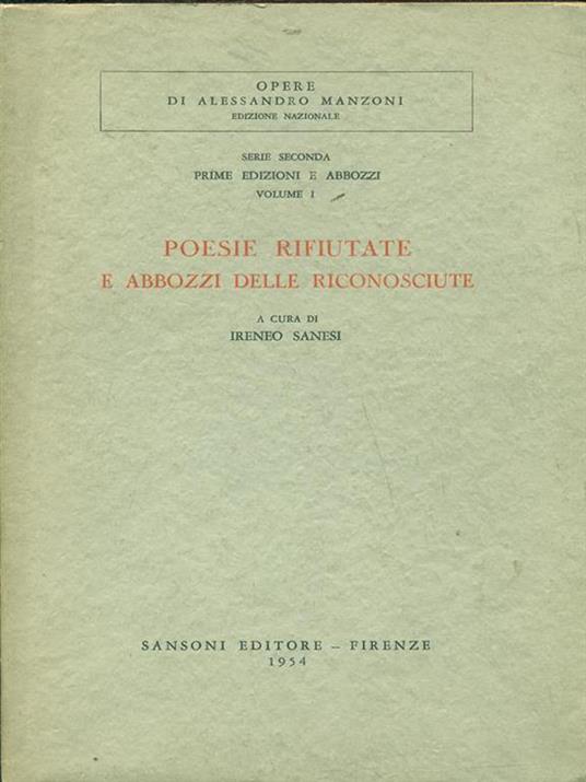 Poesie rifiutate e abbozzi delle riconosciute - 8