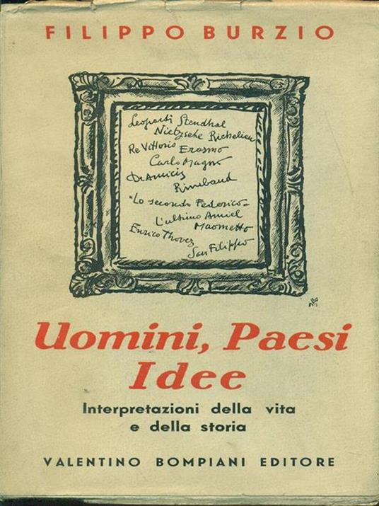 Uomini, paesi, idee - Filippo Burzio - copertina