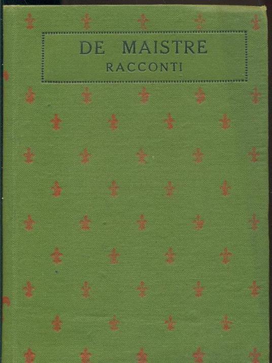 Racconti - Xavier de Maistre - copertina