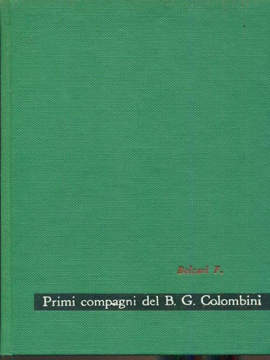 I primi compagni del B. Giovanni Colombini - Feo Belcari - copertina