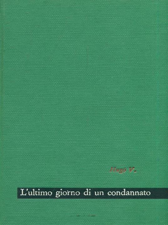 L' ultimo giorno di un condannato - Victor Hugo - copertina