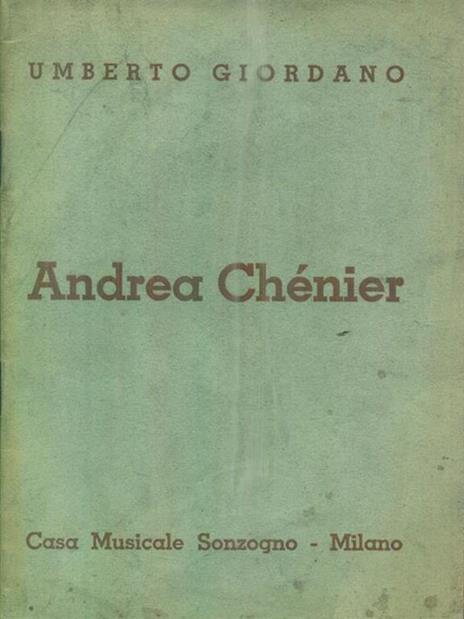 Andrea Chenier - Umberto Giordano - copertina