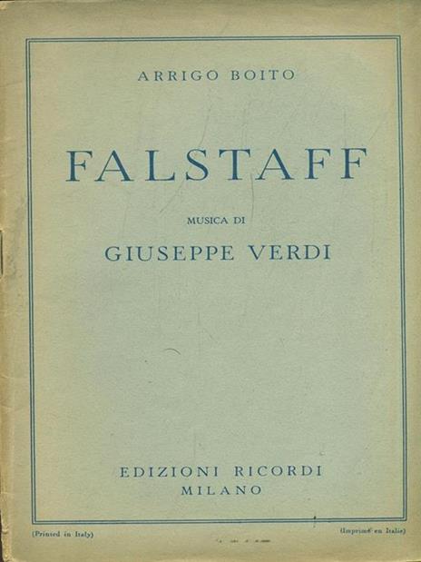 Falstaff - Arrigo Boito - 3