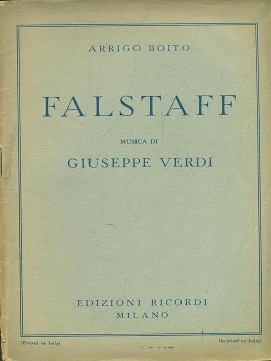 Falstaff - Arrigo Boito - 7