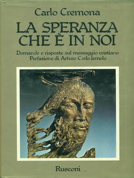 La speranza che é in noi - Carlo Cremona - copertina