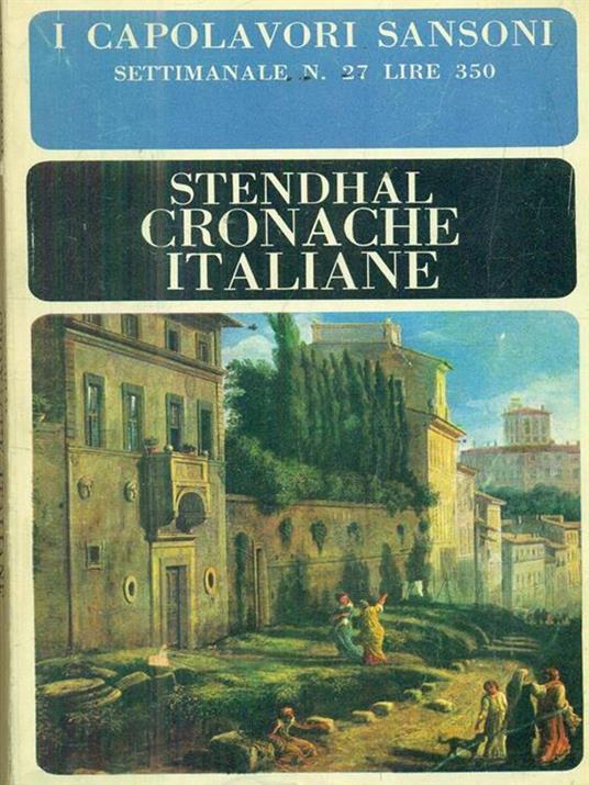 Cronache italiane - Stendhal - copertina