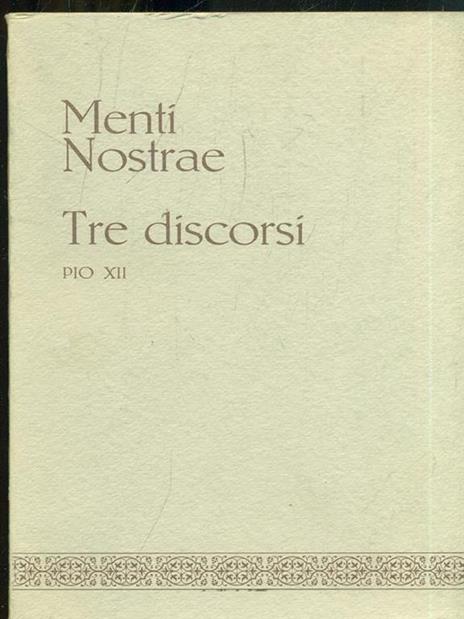 Menti Nostrae. Tre discorsi DeSacerdotio. Vol. 3 - Pio XII - 5
