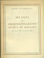 Sei anni di amministrazione dell'Eca di Milano