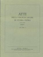 Atti della societa ligure di storia patria. Vol. XXXVI Fasc I