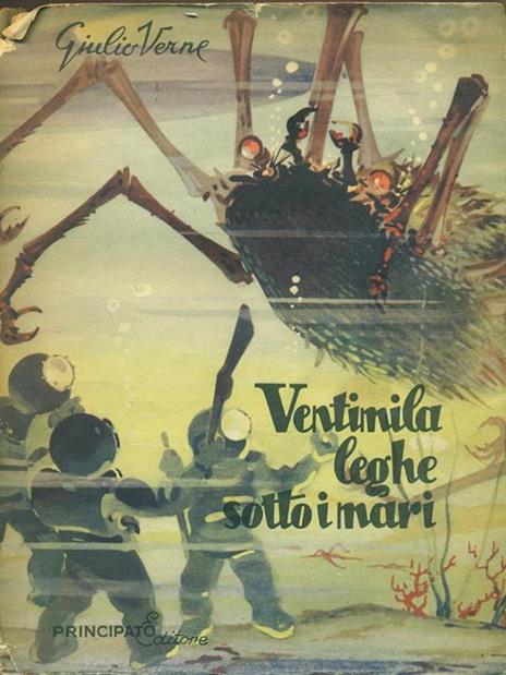 Ventimila leghe sotto i mari - Jules Verne - copertina