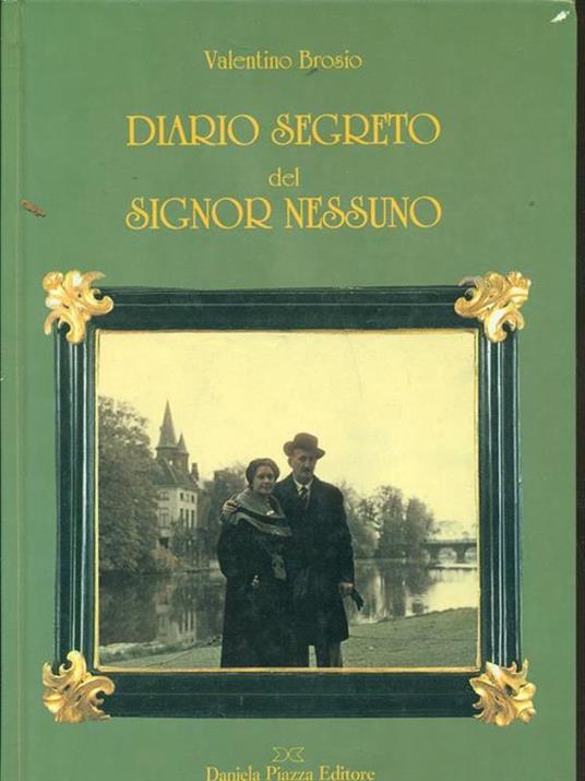 Diario segreto del signor Nessuno - Valentino Brosio - copertina