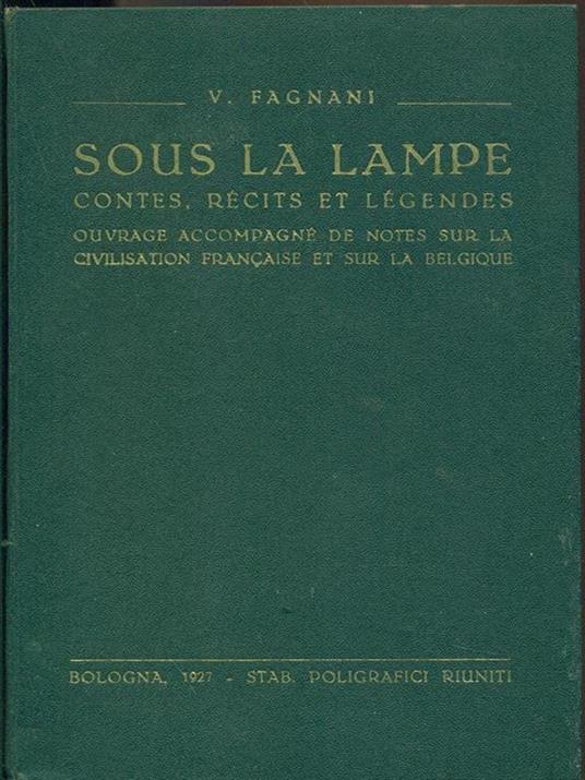 Sous la lampe - V. Fagnani - copertina